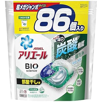 Amazon | [大容量] アリエール ジェルボール4D 洗濯洗剤 部屋